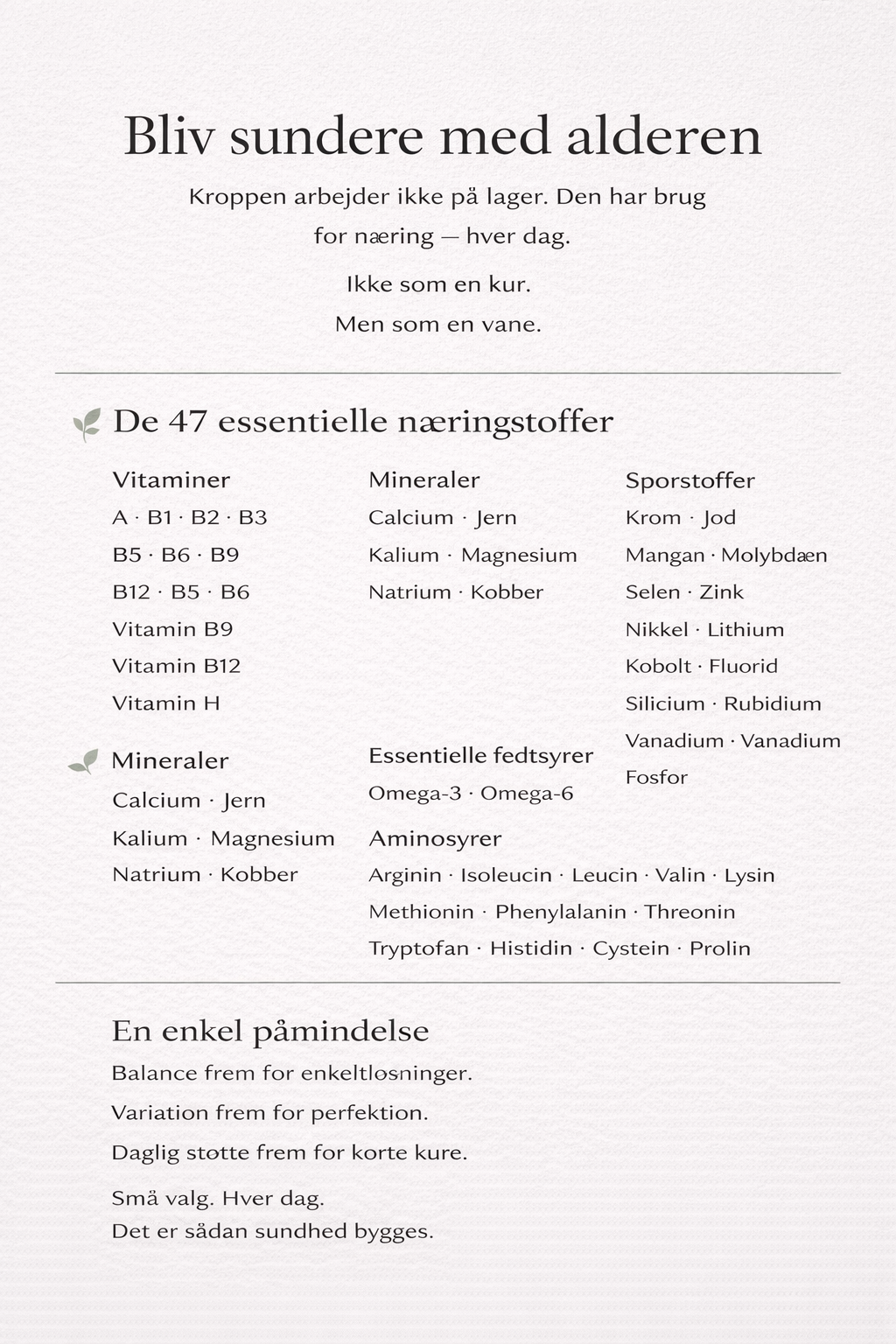 Bliv sundere med alderen