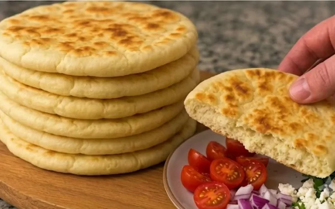 Middelhavsbrød med 3 ingredienser